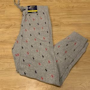 Polo Ralph Lauren Men’s All Over Pony Loungewear Joggers Sweatpants Gray S - XL
